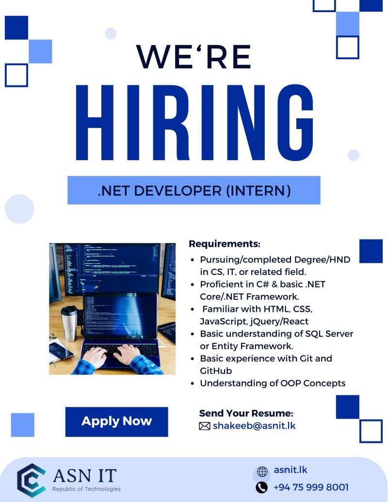  .NET Developer Intern